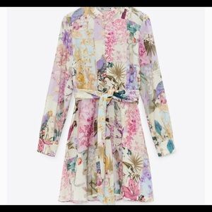 NWT ZARA floral print dress
